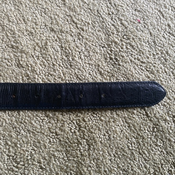 Lizard Belt, sliver buckle. - Picture 6 of 7